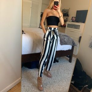 Stripe Flare Pants